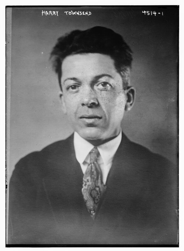 B&W portrait of Harry Everett Townsend,