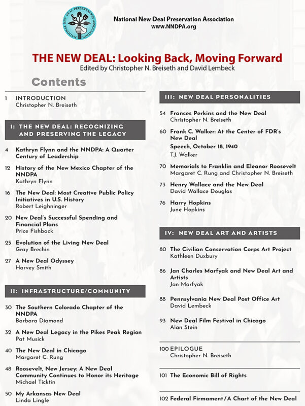 The New Deal: Looking Back, Moving Forward. Table Contents